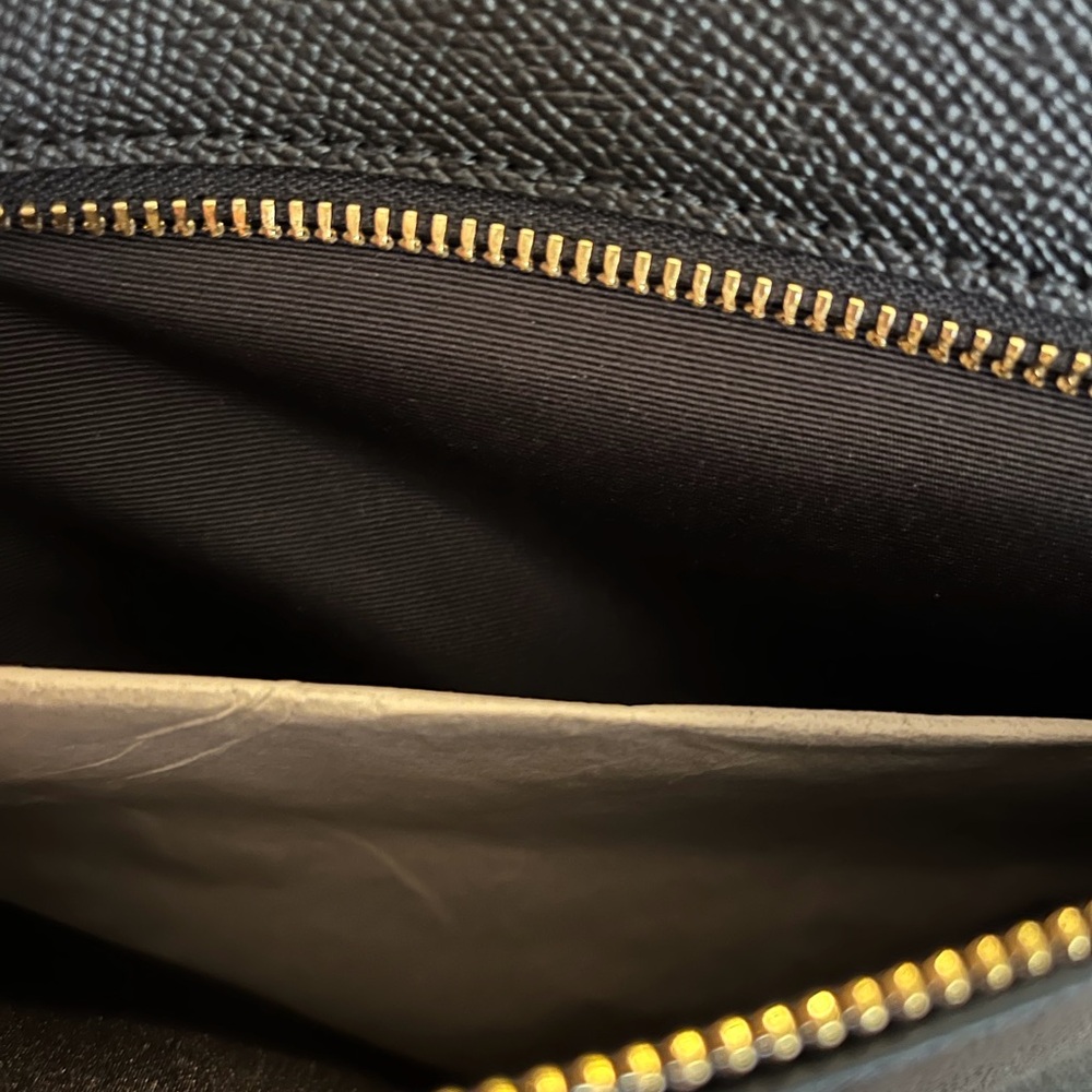 New with tags Coach Gallery tote Midnight Black  cross grain leather Bag - Picture 11 of 11